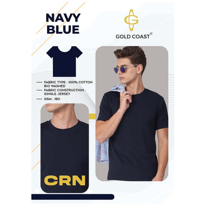 Gold Coast Cotton Biowash Round Neck - CRN MARSH Corporate gifts
