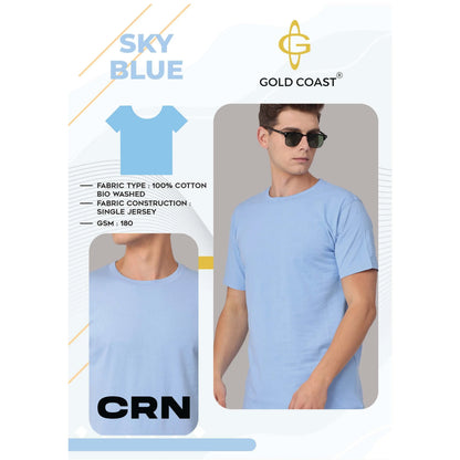 Gold Coast Cotton Biowash Round Neck - CRN MARSH Corporate gifts