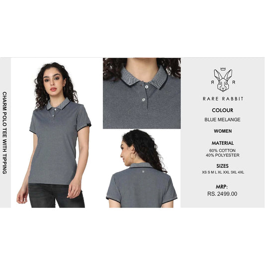 Rare Rabbit Charm Polo T Shirt With Tipping MARSH Corporate gifts