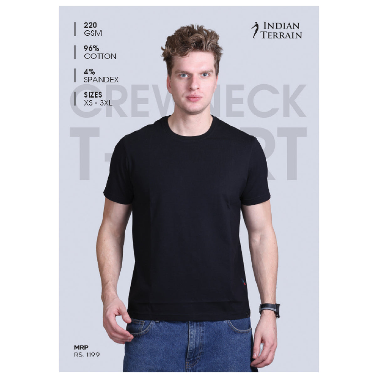 Indian Terrain Classic Crew Neck T-shirt