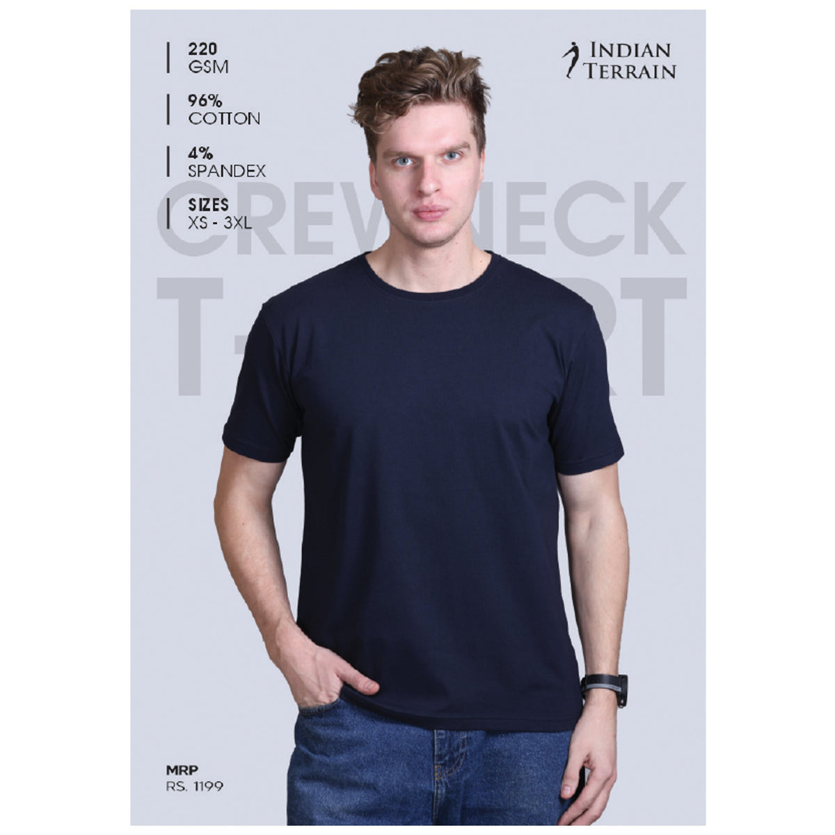 Indian Terrain Classic Crew Neck T-shirt