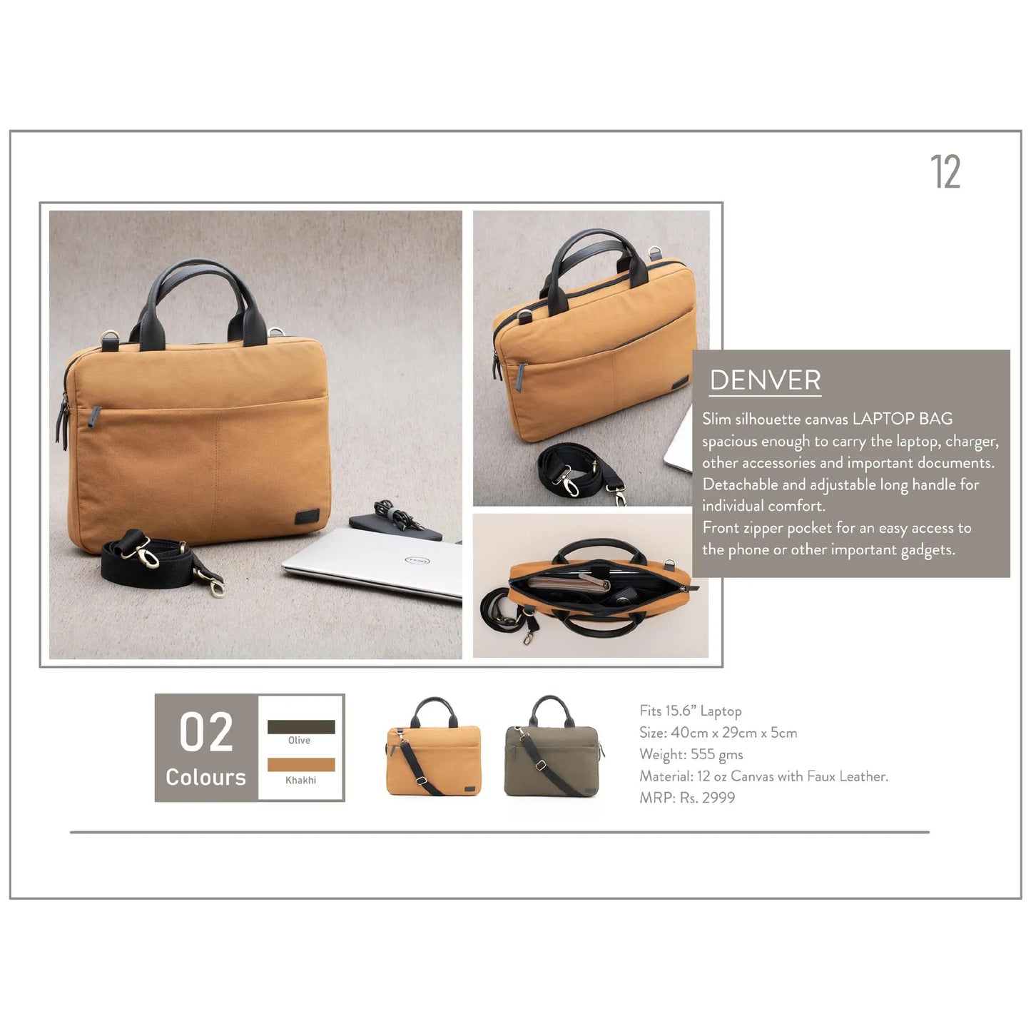 OBLIQUE DENVER LAPTOPS BAG MARSH Corporate gifts