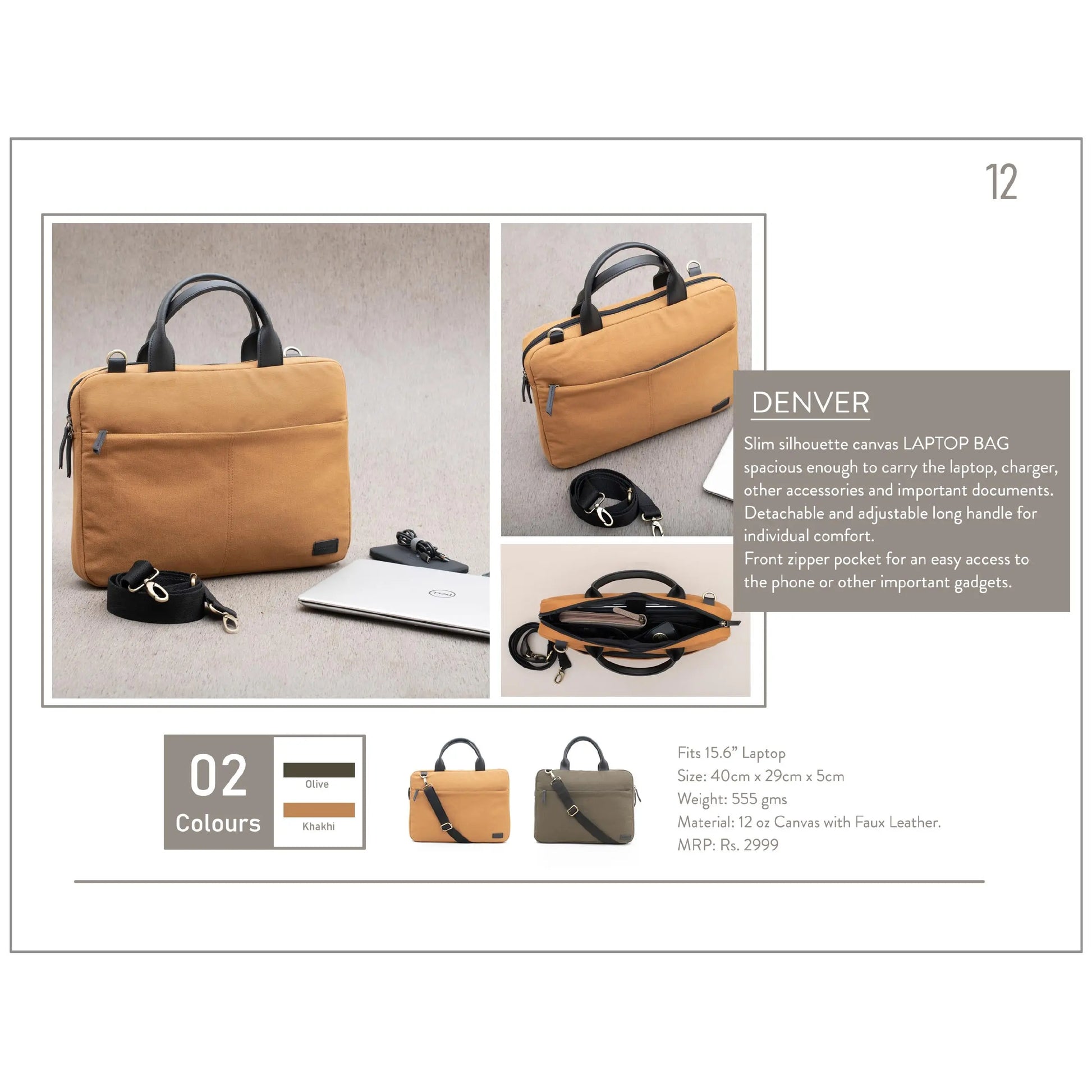 OBLIQUE DENVER LAPTOPS BAG MARSH Corporate gifts