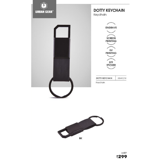 URBAN GEAR - Dotty - Faux Leather Keychain -  UG-KC14 MARSH Corporate gifts