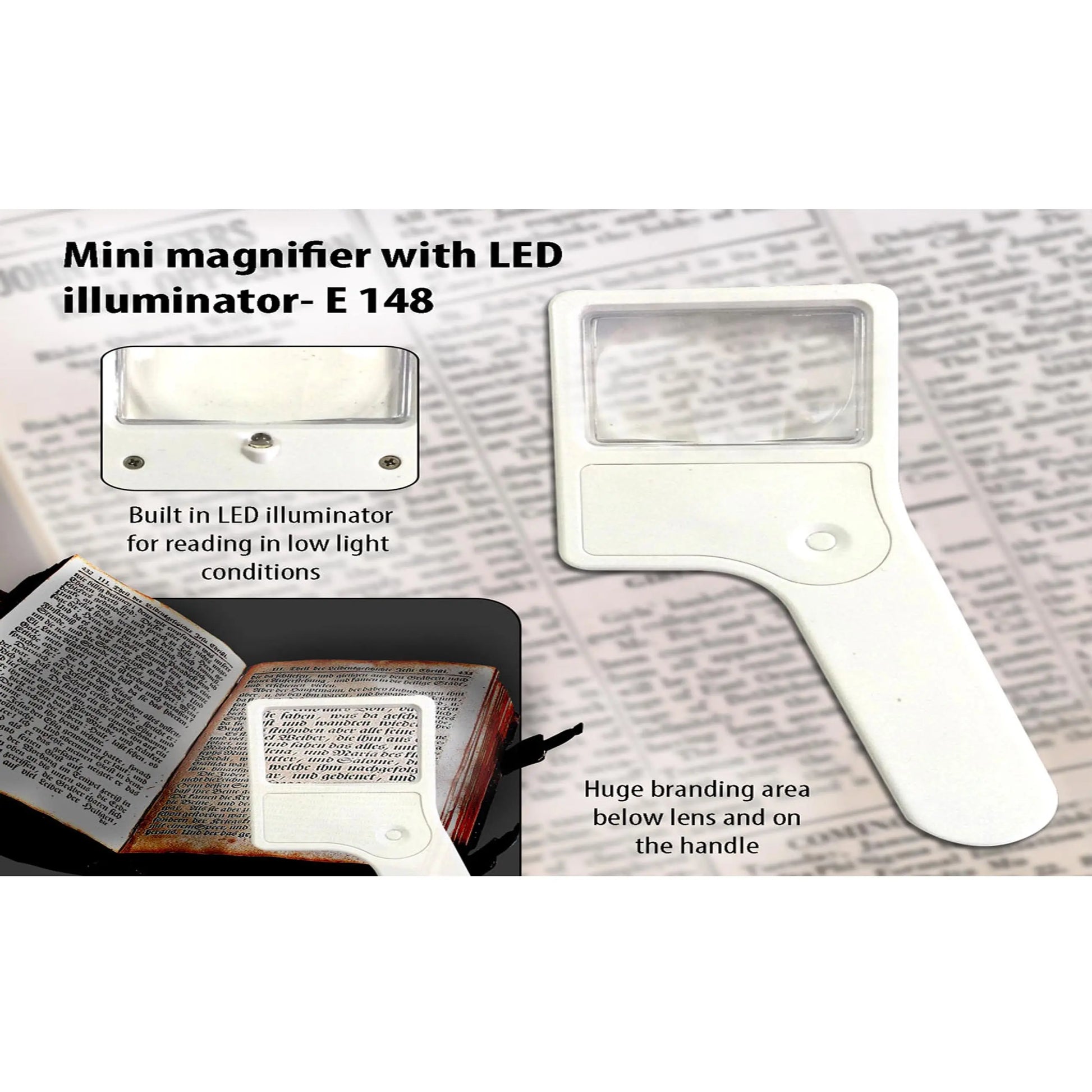 Mini magnifier with torch  -  E 148 MARSH Corporate gifts