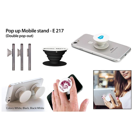 Pop up Mobile stand | Double pop out | With real 3M tape  - E 217 MARSH Corporate gifts