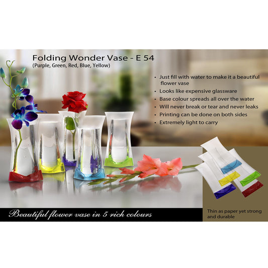 Folding Wonder Vase (Unbreakable, Leakproof, Easy to carry - E 54 MARSH Corporate gifts