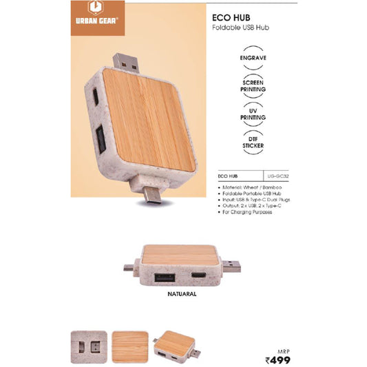 URBAN GEAR - ECO HUB - USB Hub  - UG-GC32 MARSH Corporate gifts