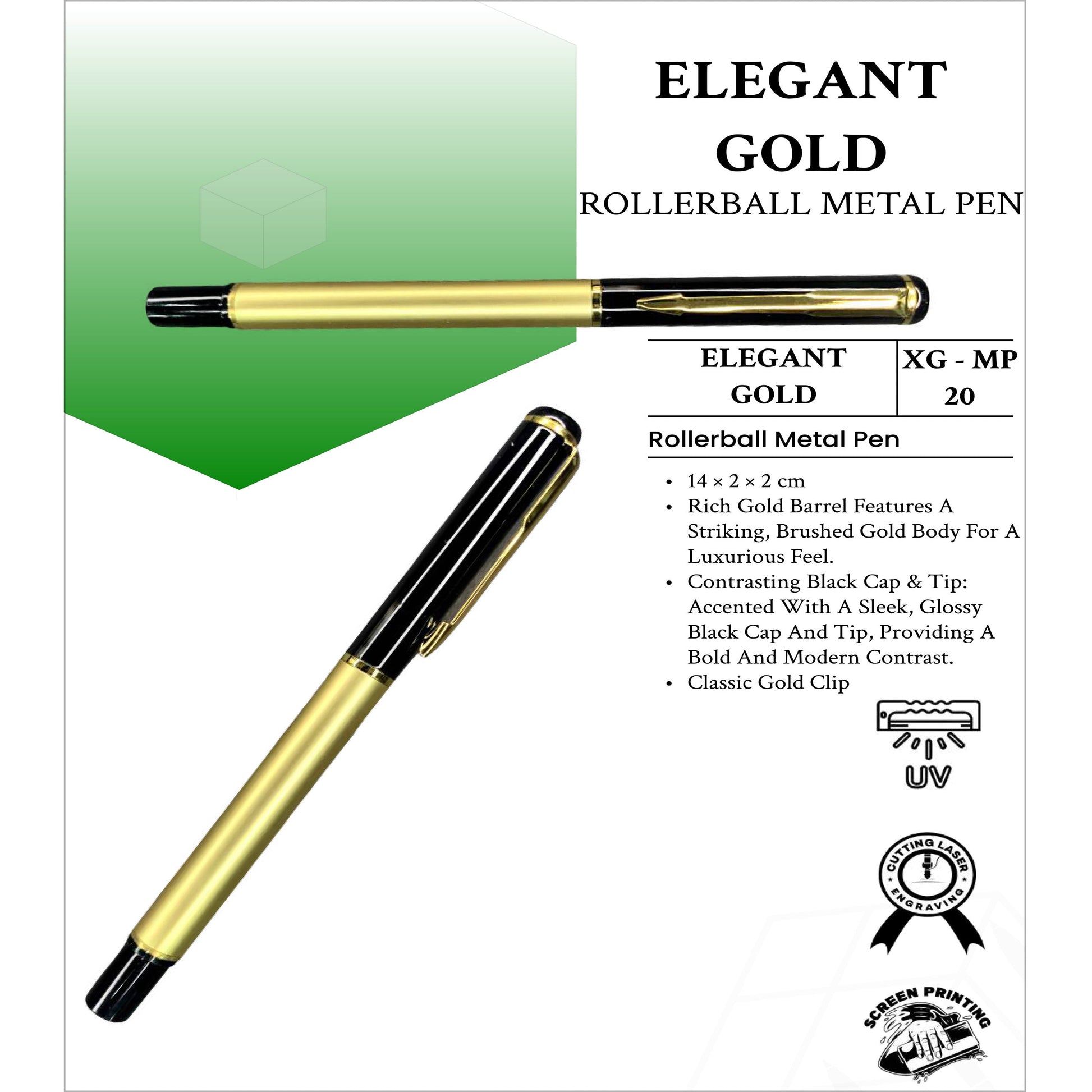Elegant Gold RollerBall Metal Pen XG- MP20 MARSH Corporate gifts