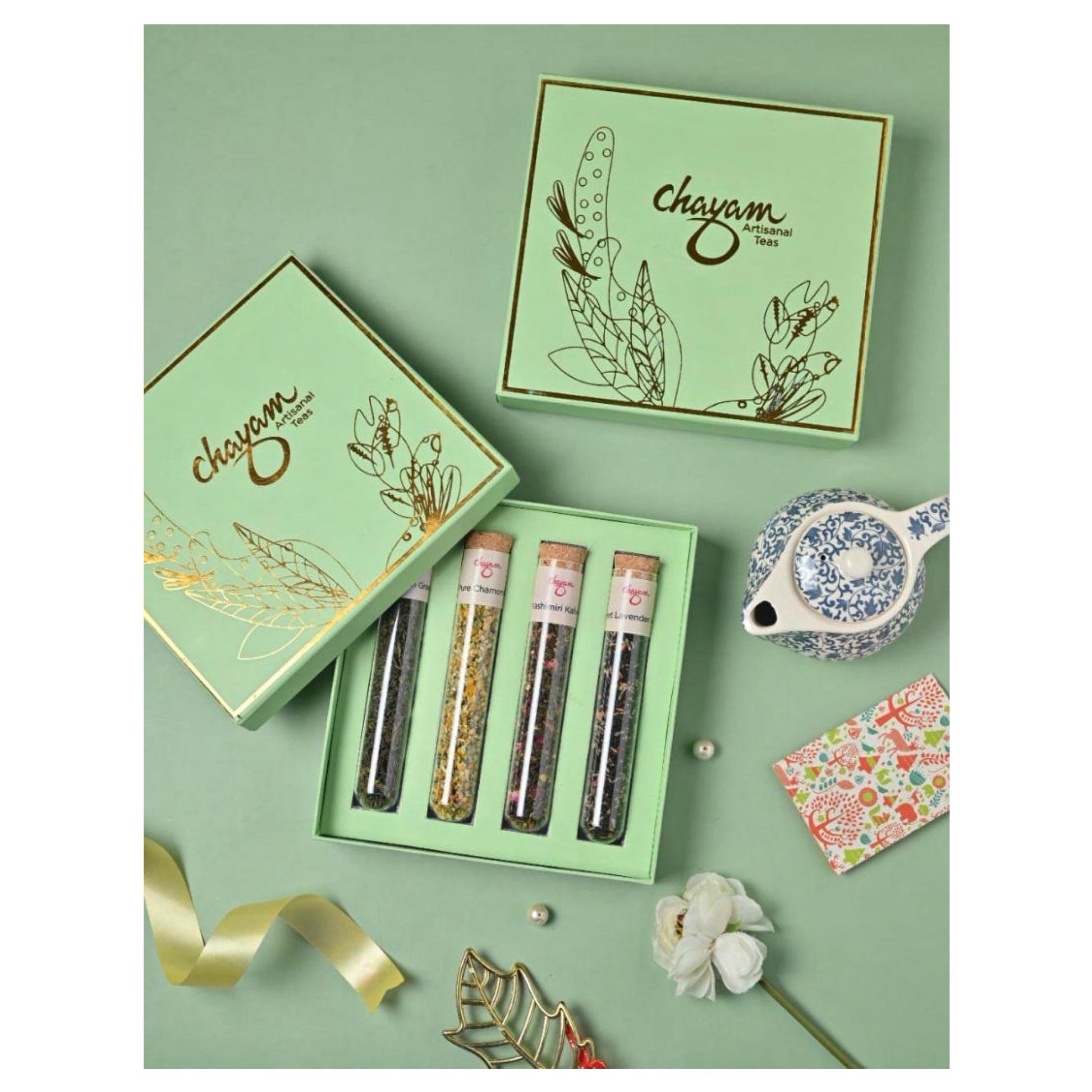 CHAYAM -  EXOTIC TUBE KIT- TEA BOX MARSH Corporate gifts