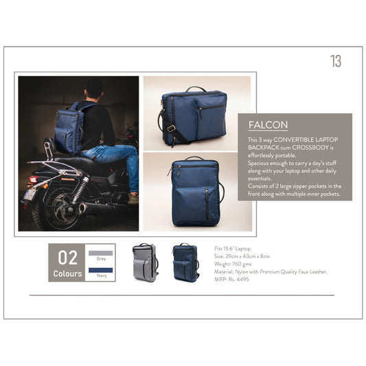 OBLIQUE FALCON CONVERTABLE BAG MARSH Corporate gifts