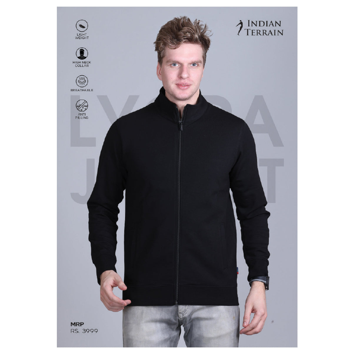 Indian Terrain Full Zip Lycra Jacket