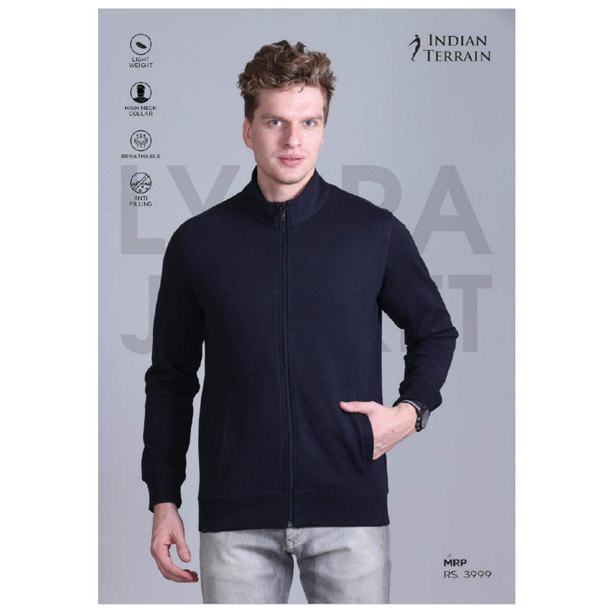 Indian Terrain Full Zip Lycra Jacket