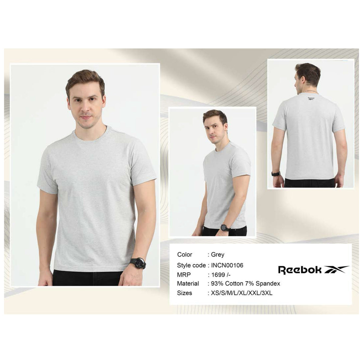 Reebok Cotton-Spandex T-shirt