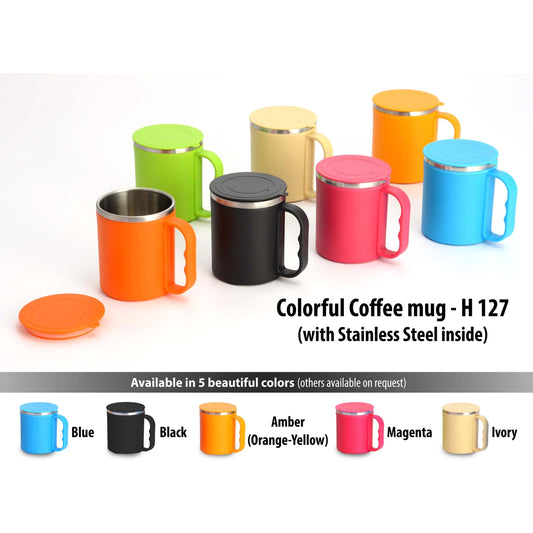 Colorful SS coffee mug (with box) - H 127 MARSH Corporate gifts