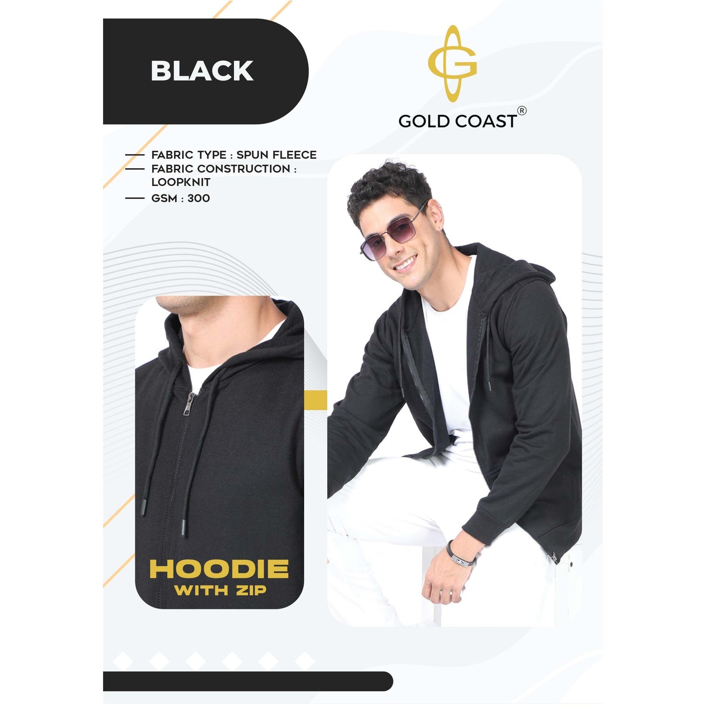 Glod Coast Hoodie With Zip