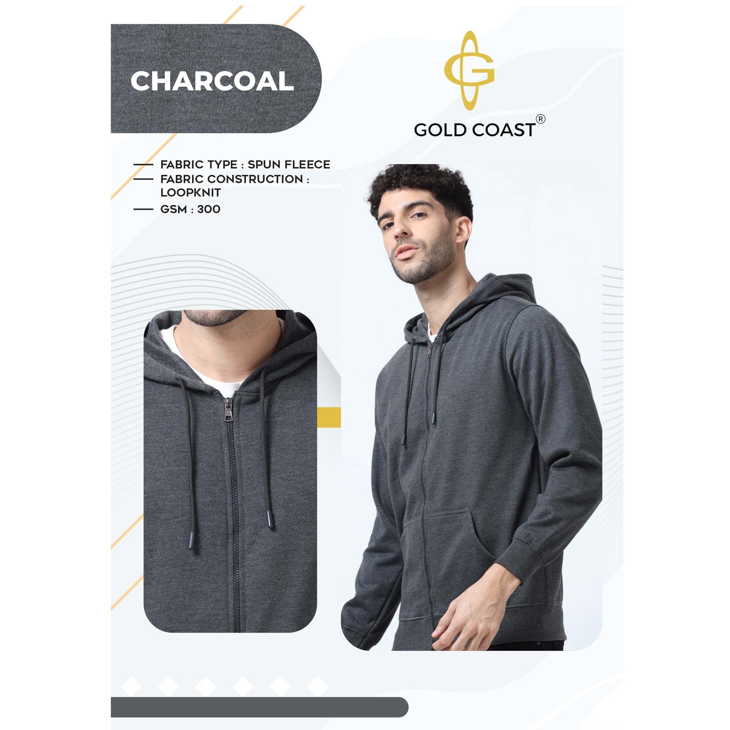 Glod Coast Hoodie With Zip