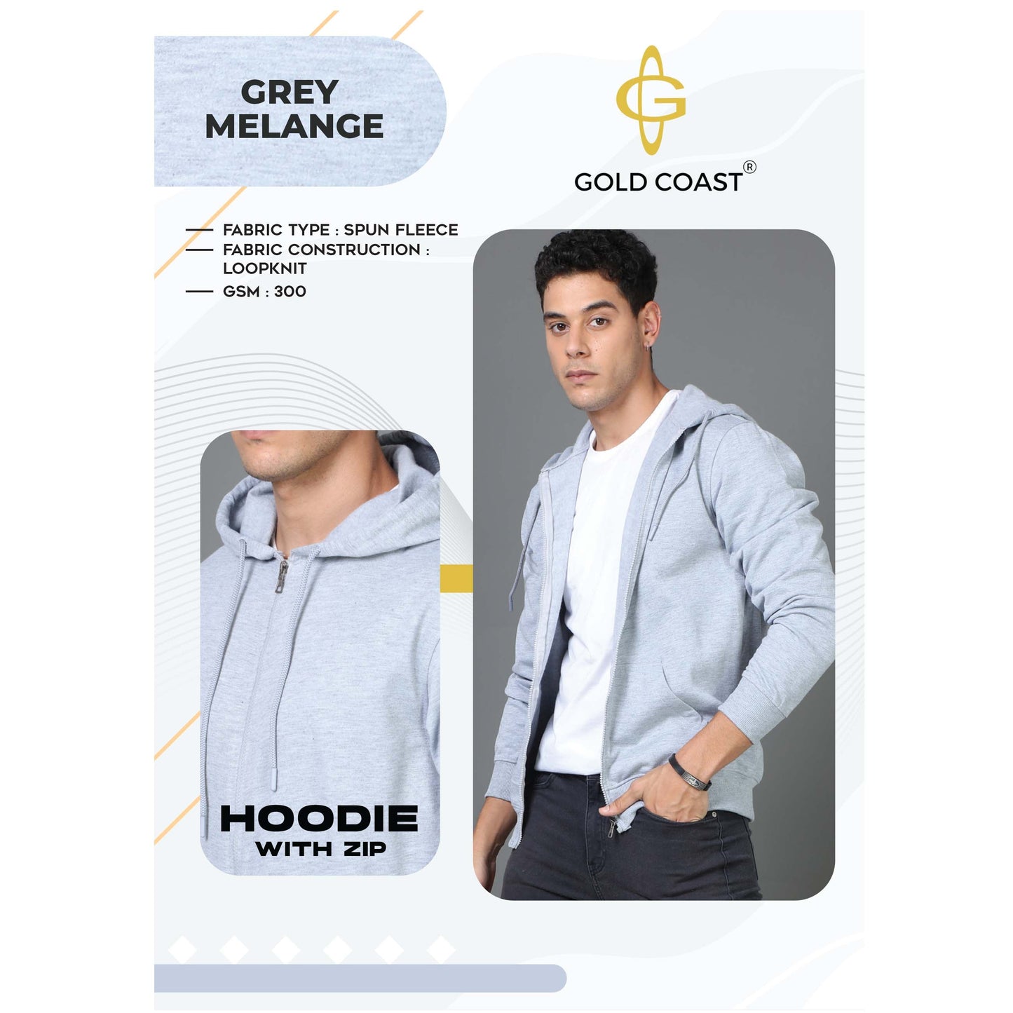Glod Coast Hoodie With Zip