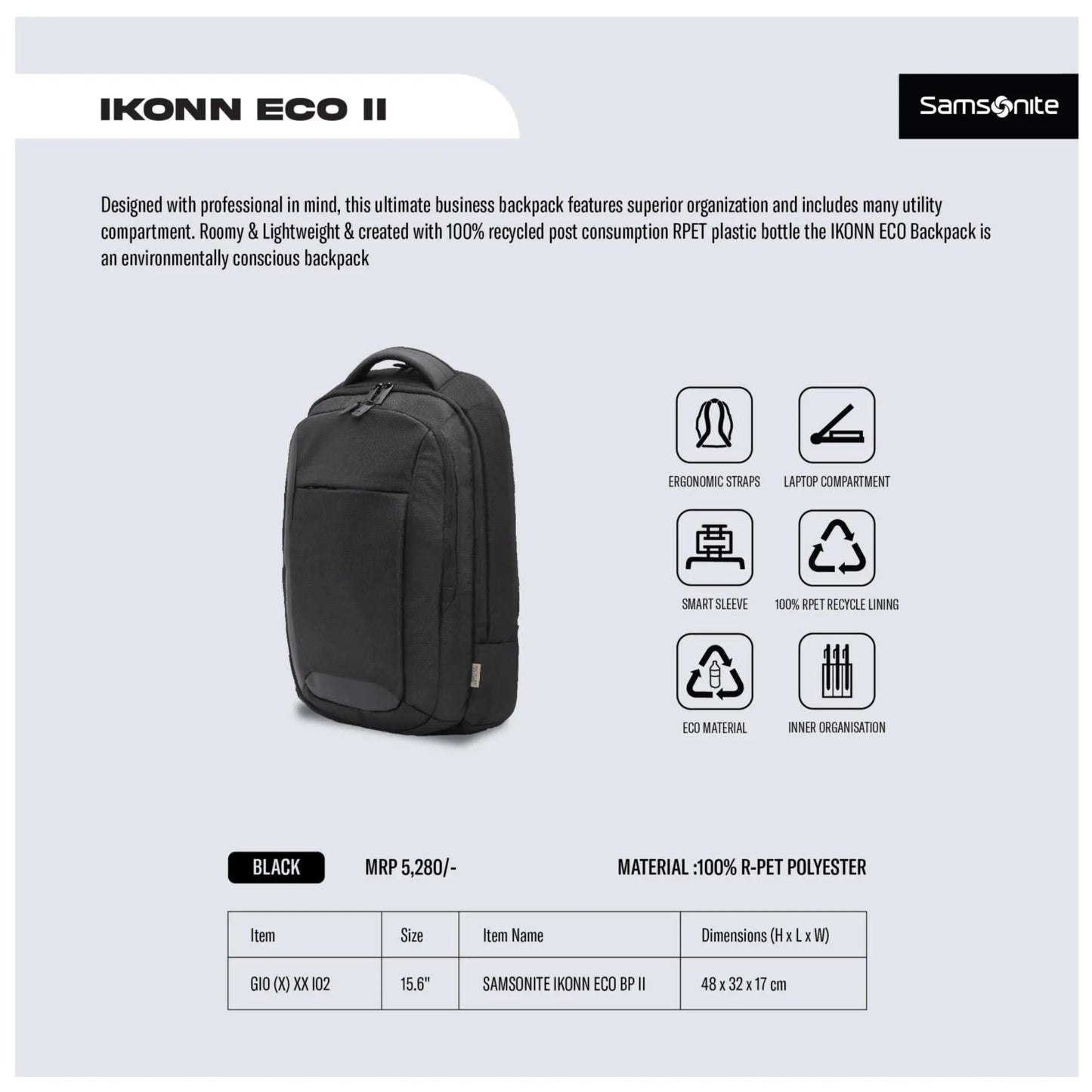 SAMSONITE - IKONN ECO II MARSH Corporate gifts