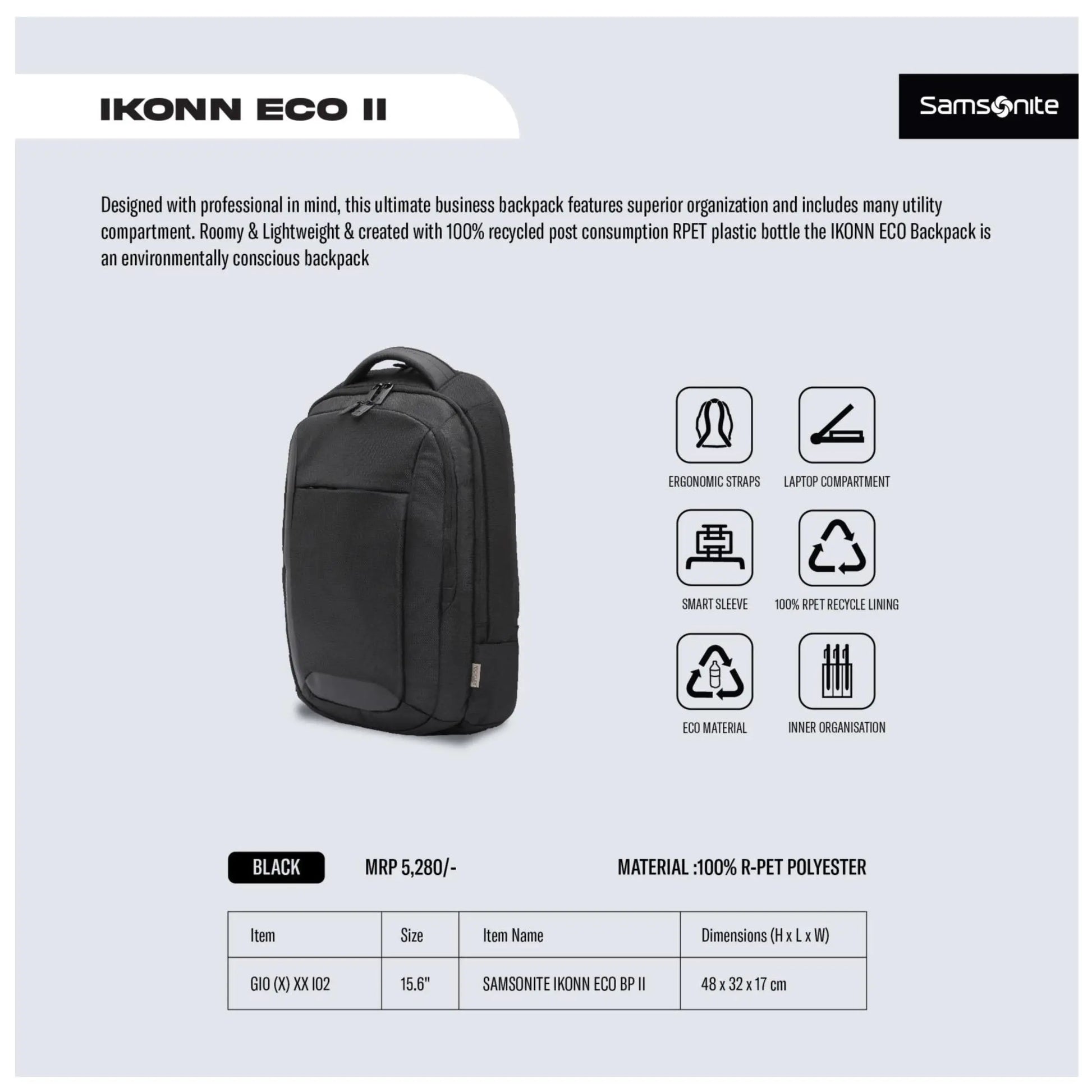 SAMSONITE - IKONN ECO II MARSH Corporate gifts