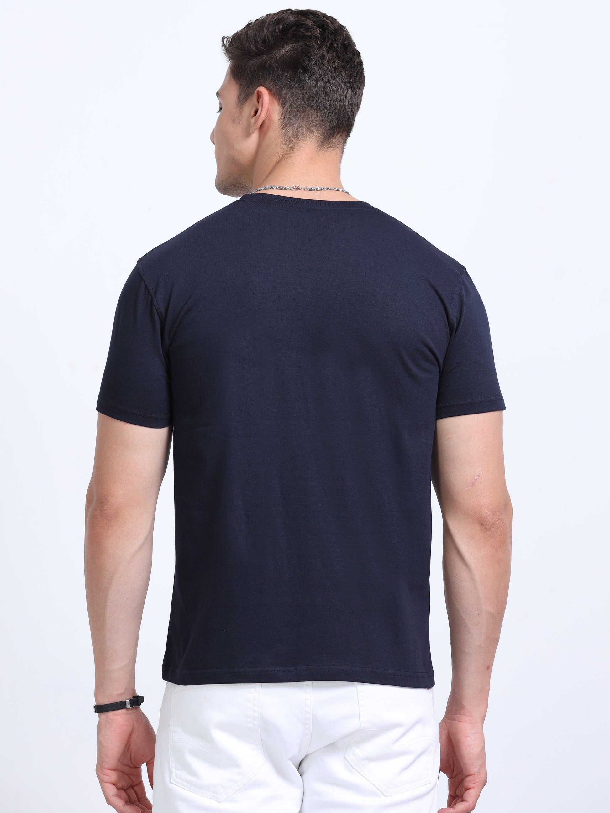 Biowashed Round Neck 100% Cotton Tshirt MARSH