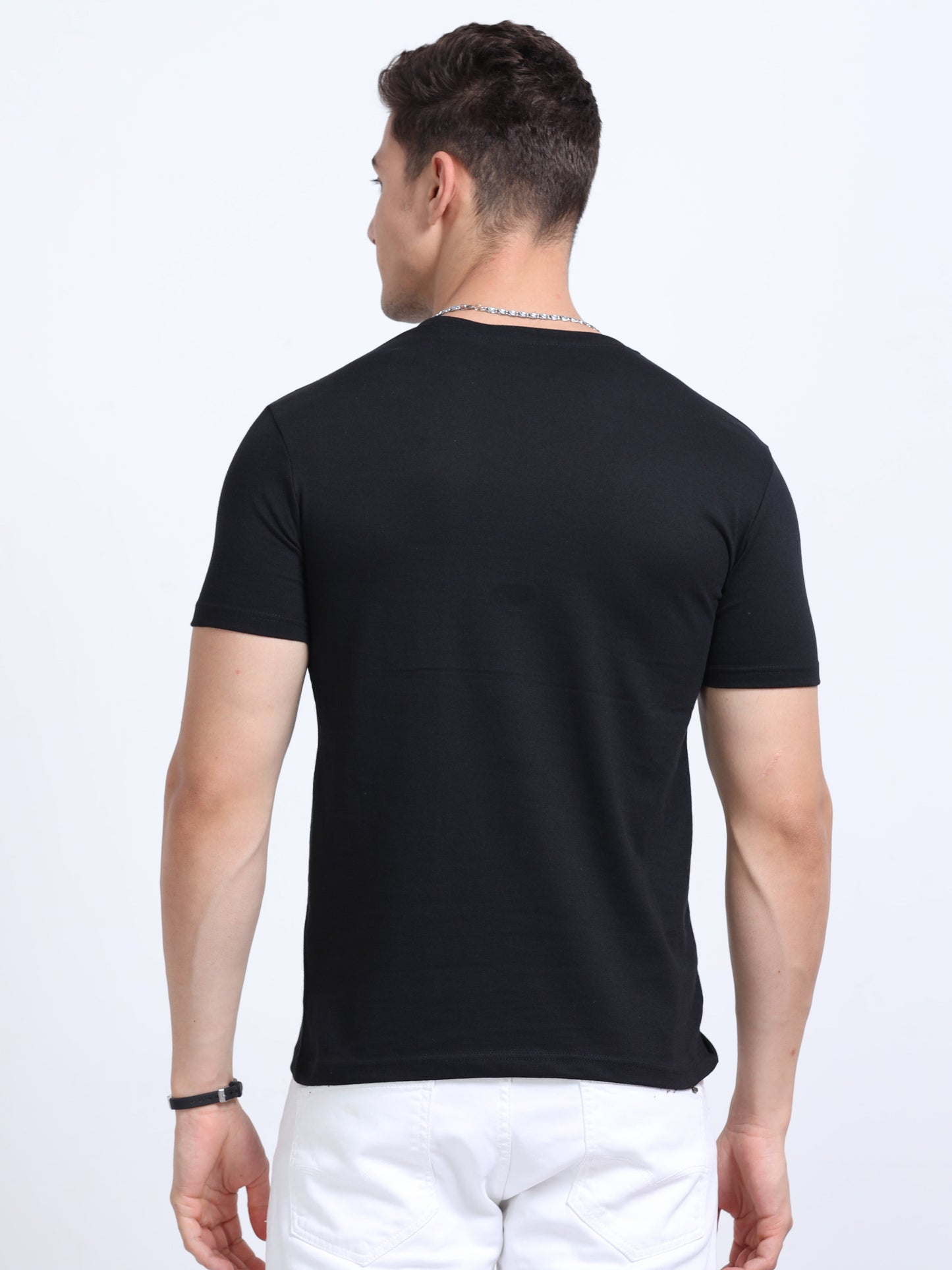 EcoBlend Round Neck Tshirts - Black MARSH