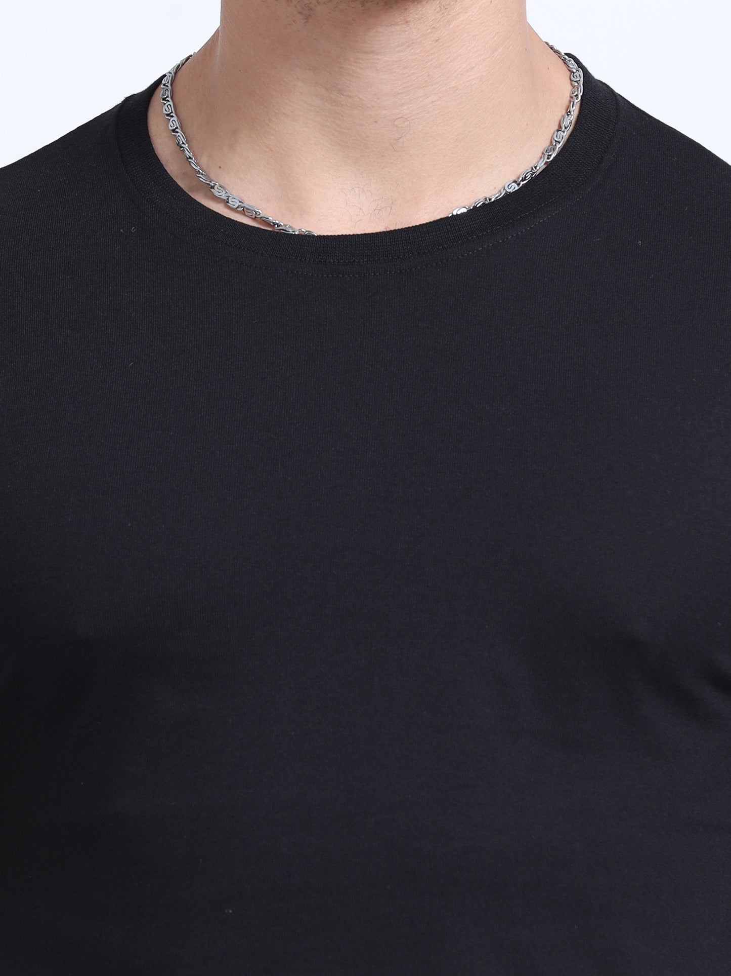 EcoBlend Round Neck Tshirts - Black MARSH