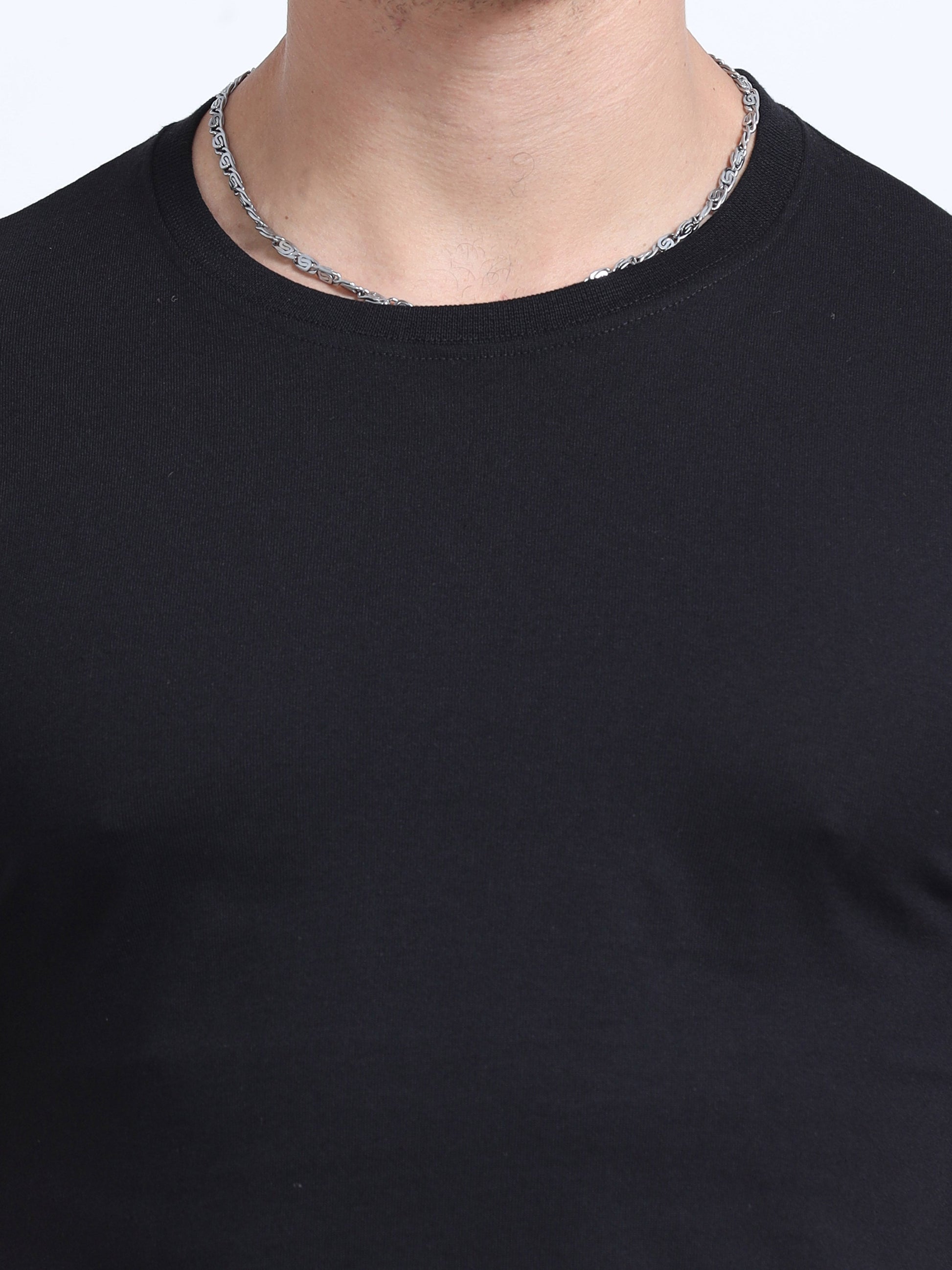 EcoBlend Round Neck Tshirts - Black MARSH