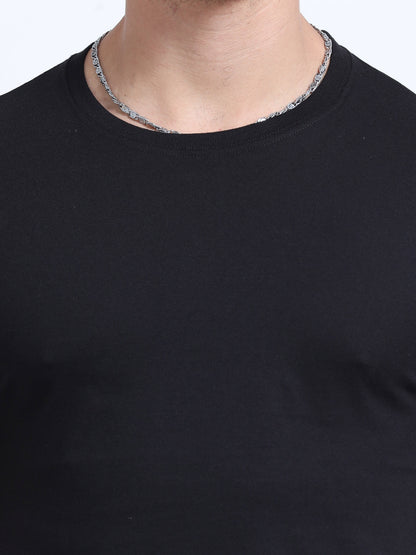 EcoBlend Round Neck Tshirts - Black MARSH