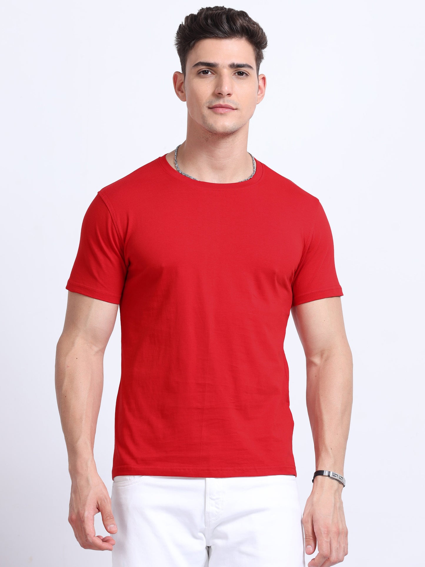 Biowashed Round Neck 100% Cotton Tshirt MARSH