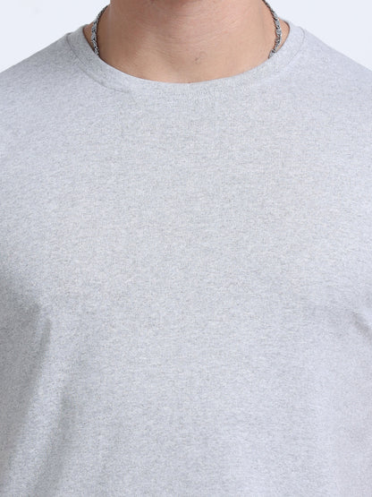 EcoBlend Round Neck Tshirts - Grey Melange MARSH