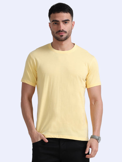 Biowashed Round Neck 100% Cotton Tshirt MARSH