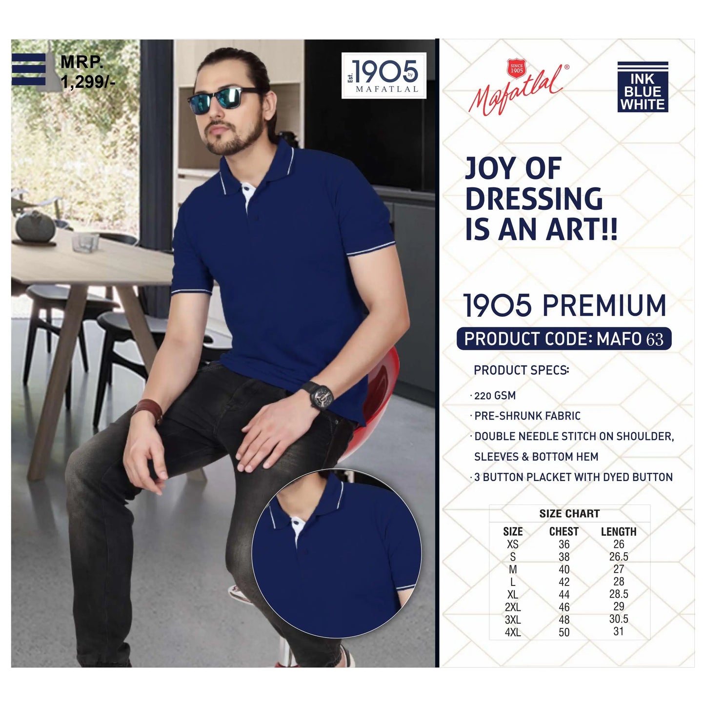 MAFATLAL - POLO-T-SHIRT WITH TIPPING MARSH Corporate gifts