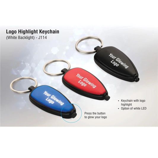 Logo highlight keychain (white backlight) - J 114 MARSH Corporate gifts