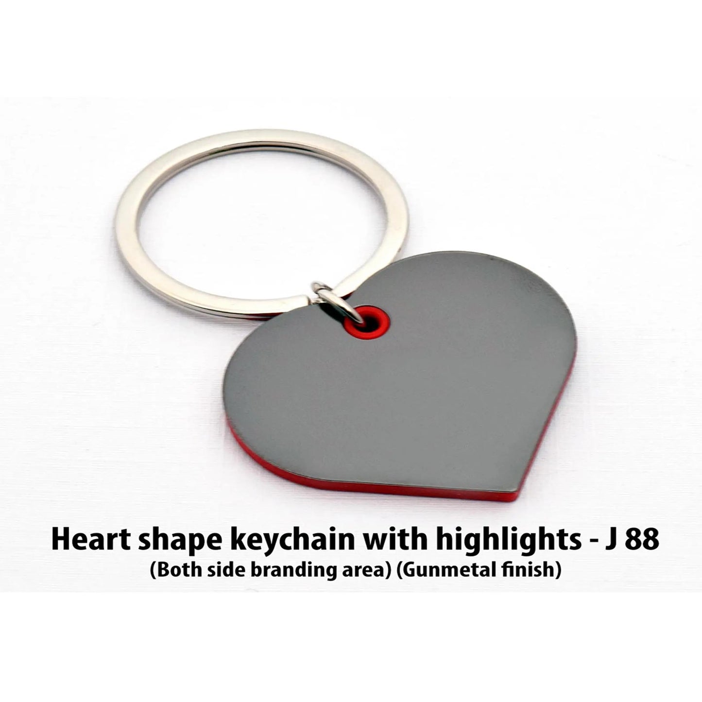 Heart shape keychain with highlights  - J 88 MARSH Corporate gifts