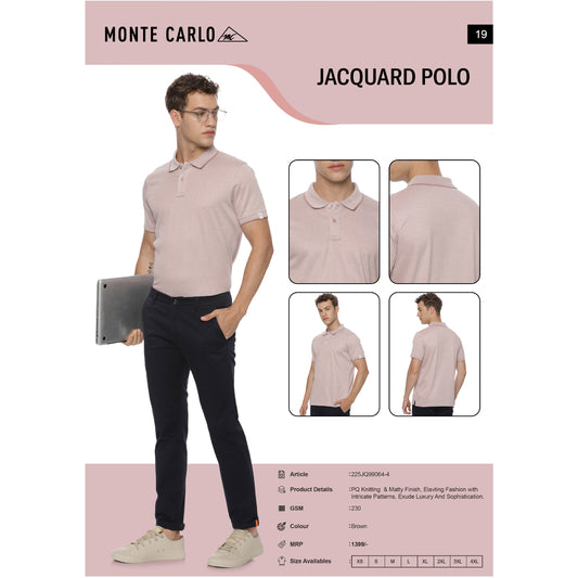 Monte Carlo Jacquard Polo T-shirt