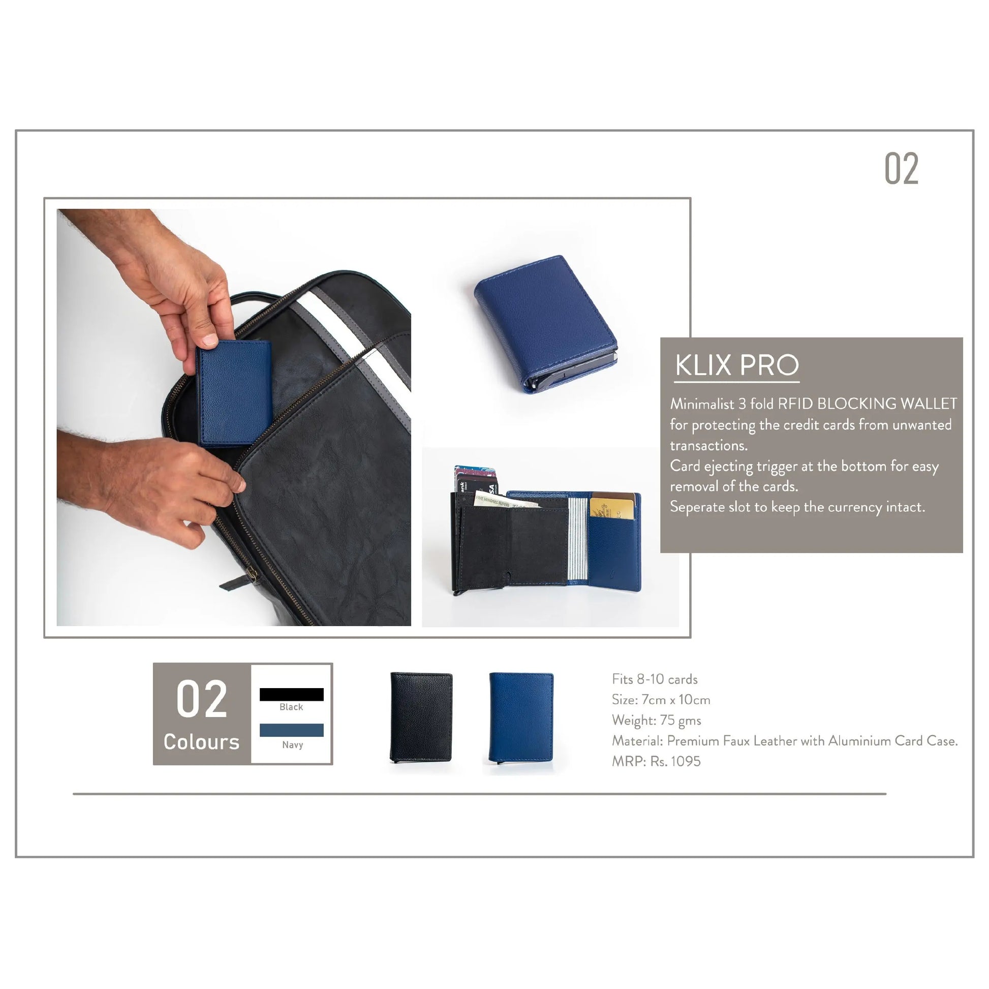 OBLIQUE KLIX PRO RFID WALLET MARSH Corporate gifts
