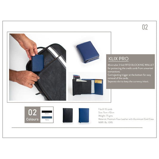 OBLIQUE KLIX PRO RFID WALLET MARSH Corporate gifts