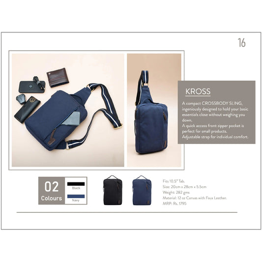 OBLIQUE KROSS SLING BAG MARSH Corporate gifts