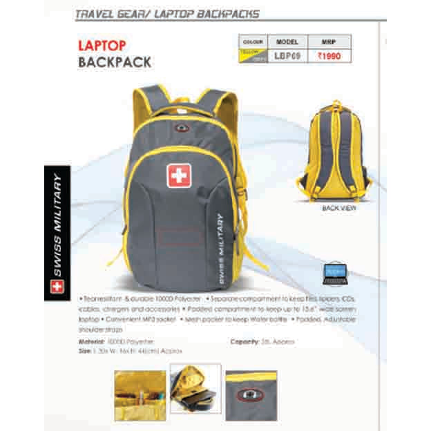 SWISS MILITARY - LAPTOP BACKPACK BAG - LBP69 MARSH Corporate gifts