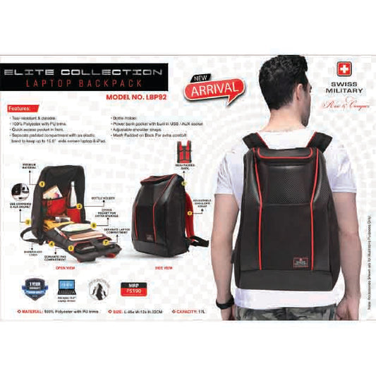 SWISS MILITARY - LAPTOP BACKPACK BAG - LBP92 MARSH Corporate gifts