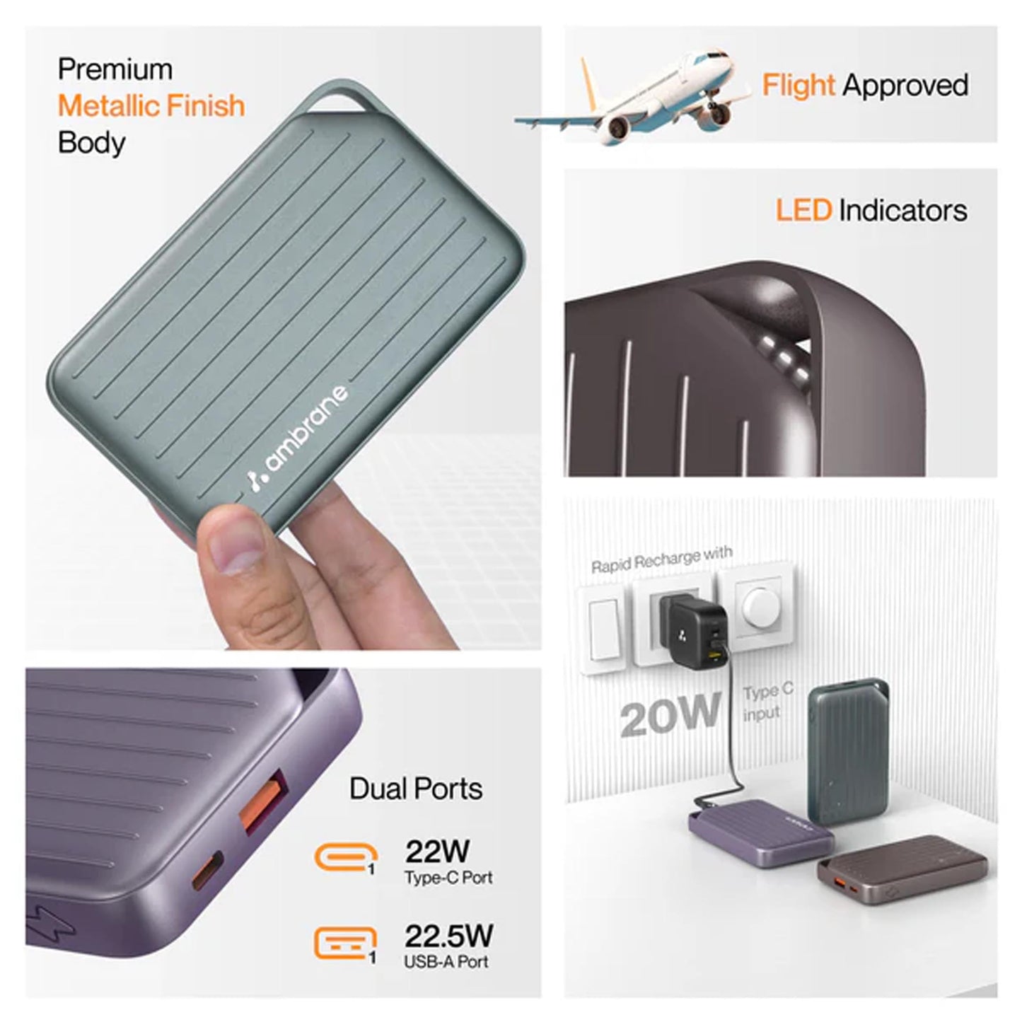 AMBRANE - LINE 10 POWERBANK MARSH Corporate gifts
