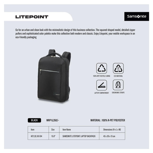 SAMSONITE - LITEPOINT BAGPACK MARSH Corporate gifts
