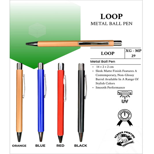 Loop Metal Ball Pen XG - MP29 MARSH Corporate gifts