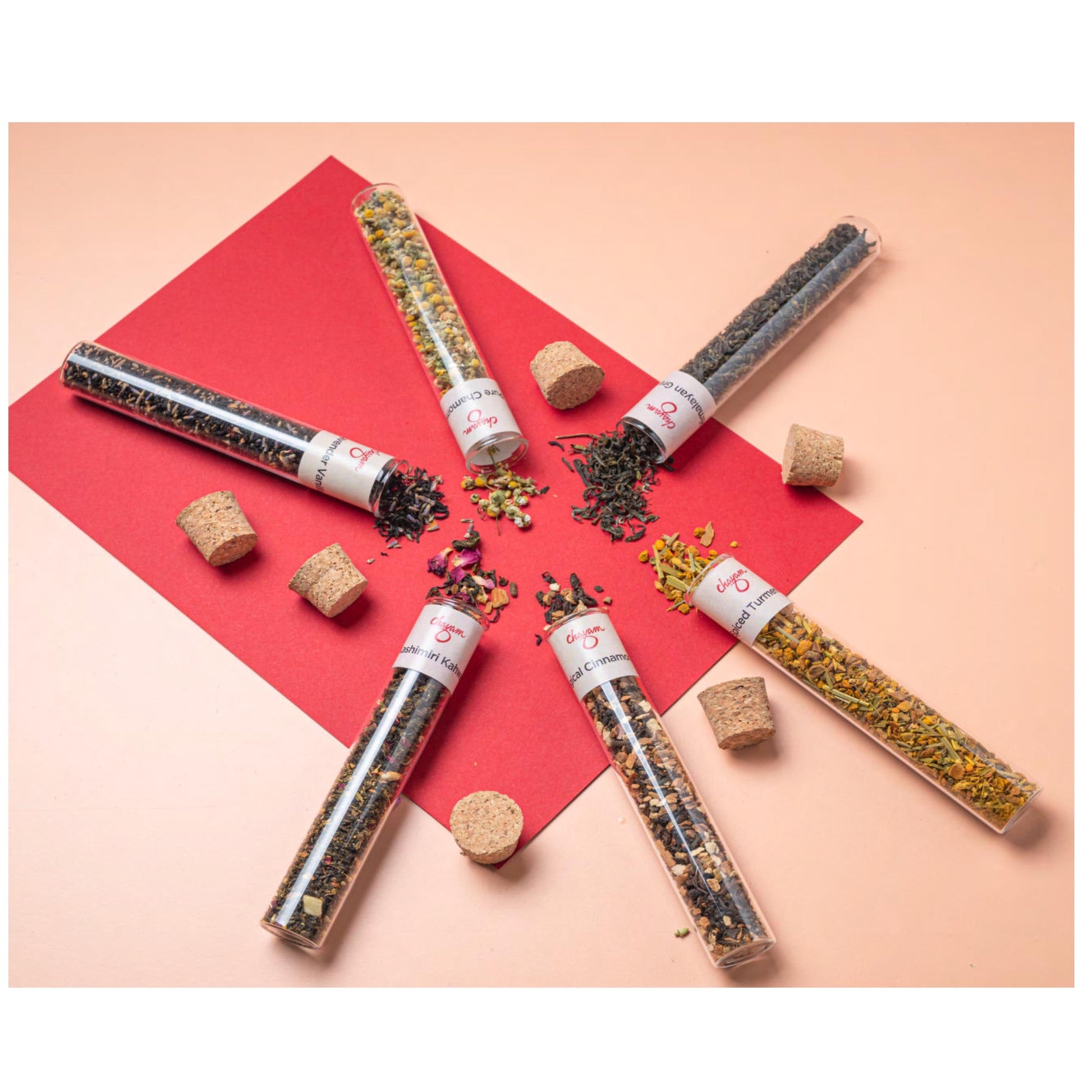 CHAYAM - LOOSE TEA BLENDS IN TEST TUBE MARSH Corporate gifts