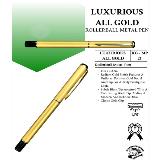 Luxurious All Gold  RollerBall Metal Pen XG- MP21 MARSH Corporate gifts