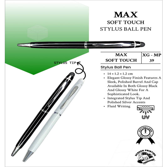 Max Soft Touch Stylus  Ball  Pen XG- MP39 MARSH Corporate gifts