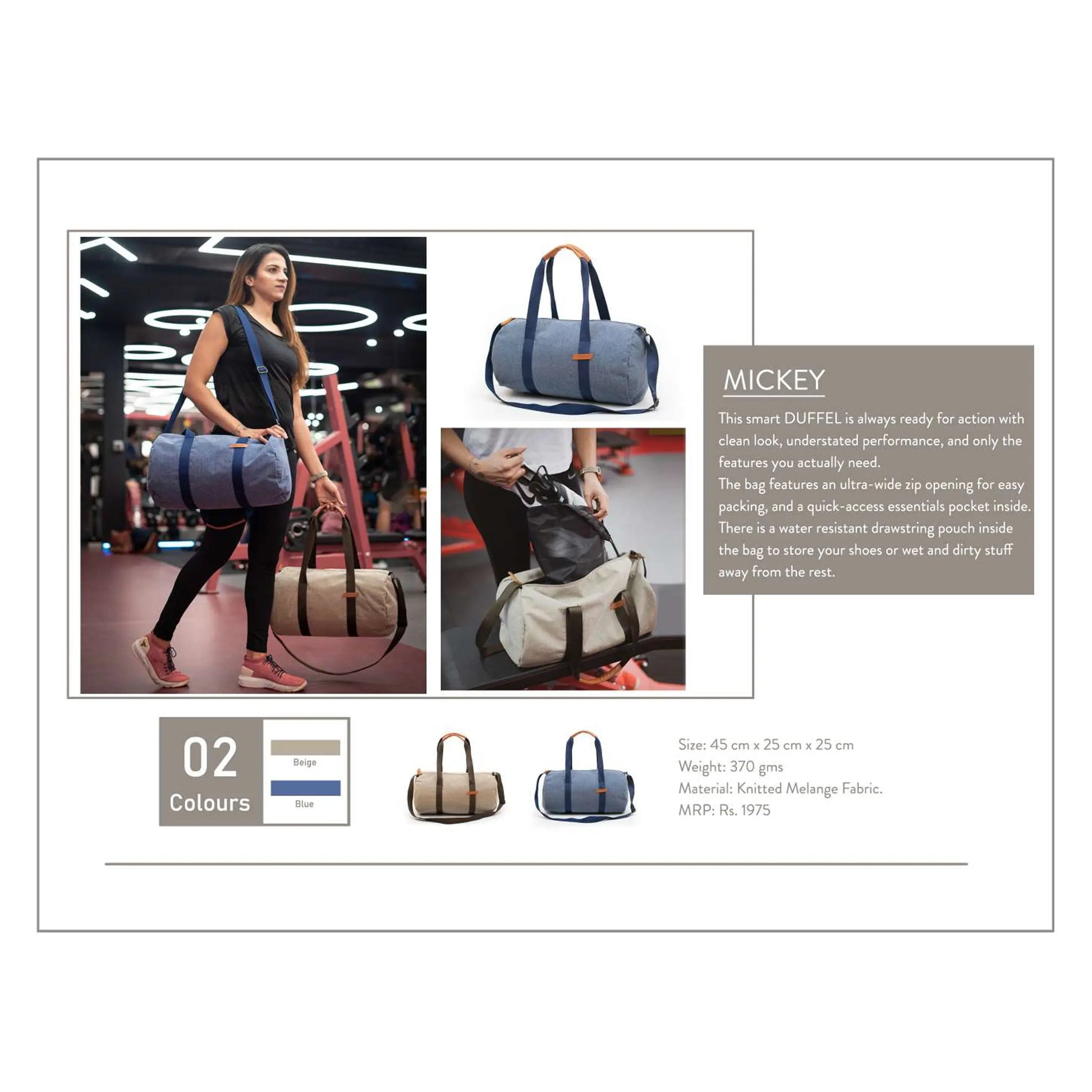 OBLIQUE - MICKY - DUFFEL BAG MARSH Corporate gifts