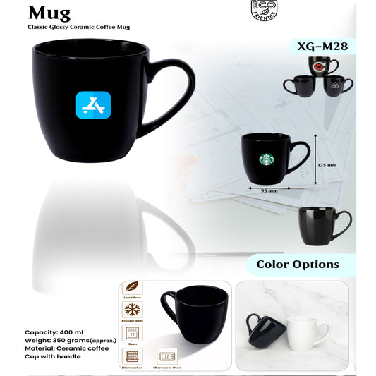 Ceramic coffee Cup with handle Mug XG - M28 MARSH Corporate gifts