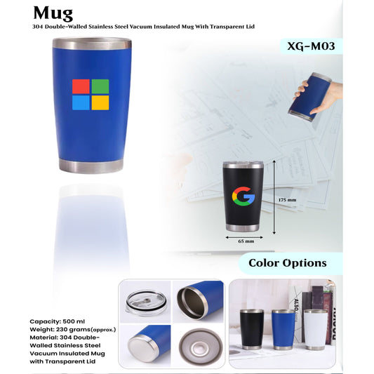 Double Wall Stainless Steel Mug XG - M03 MARSH Corporate gifts